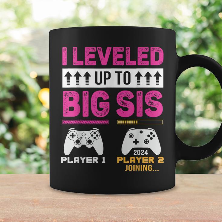 Leveled Up To Big Sister I'm Going To Be A Big Sister 2024 Coffee Mug Gifts ideas