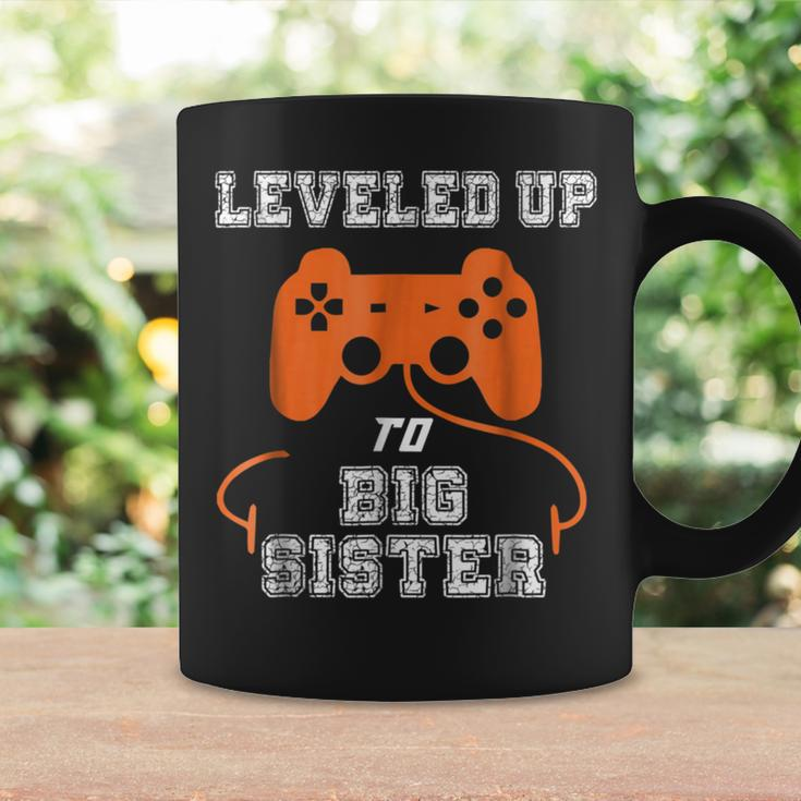 Leveled Up To Big Sister New Big Sister For Game Coffee Mug Gifts ideas