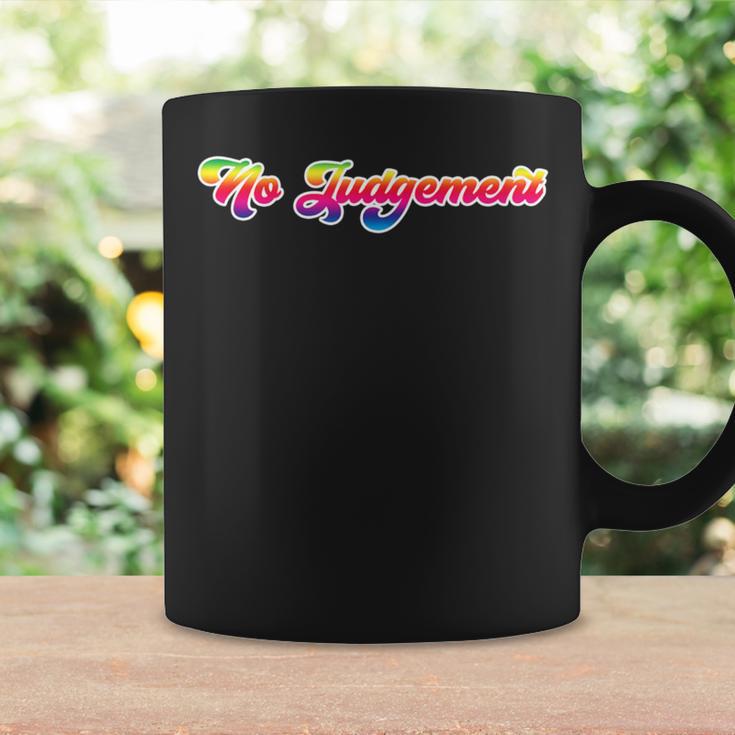 Lgbt Gay Pride Month Rainbow No Judgement Coffee Mug Gifts ideas