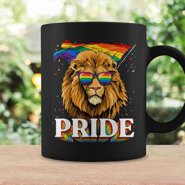 Lgbt Lion Gay Pride Lgbtq Rainbow Flag Sunglasses Coffee Mug Gifts ideas
