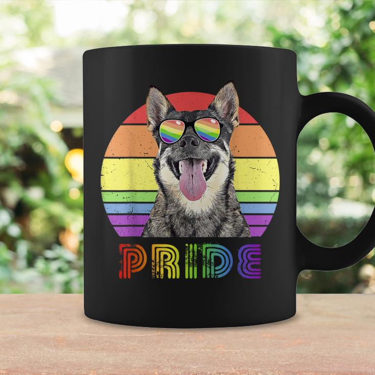 Lgbtq Swedish Vallhund Dog Rainbow Love Gay Pride Coffee Mug Gifts ideas