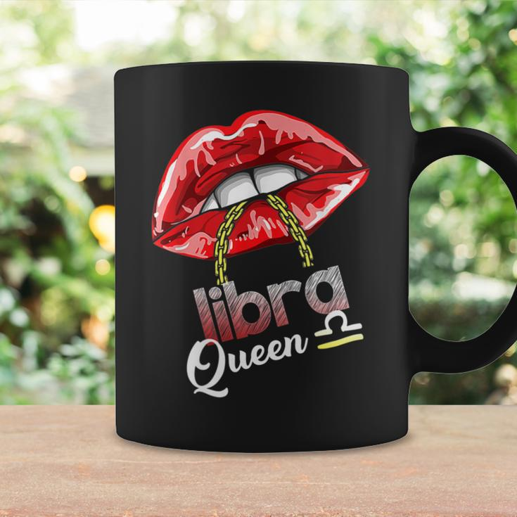 Libra Queen September October Birthday Sexy Lip Girl Women Coffee Mug Gifts ideas