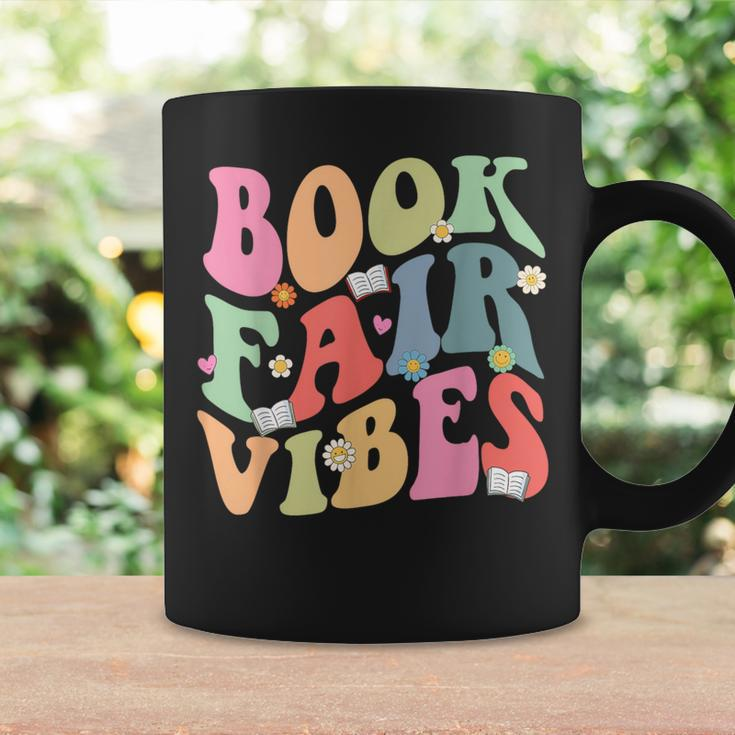 Library Book Fair Vibe Groovy Retro School Reading Nostalgic Coffee Mug Gifts ideas
