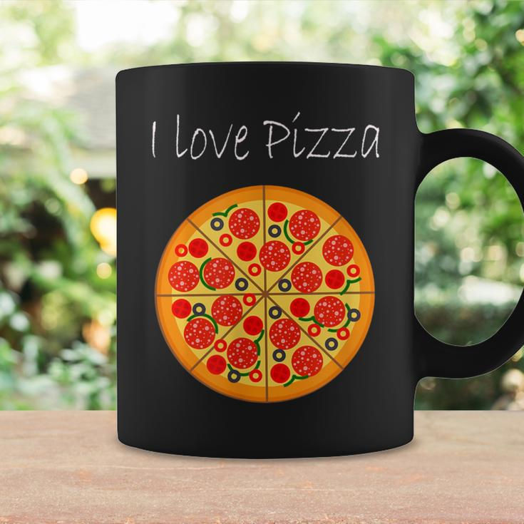 Liebe zur Pizza Grafik Tassen, Unisex mit Pizza-Motiv Geschenkideen