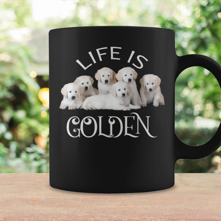 Life Is Golden Retriever Puppy Dog For Goldy Lovers Coffee Mug Gifts ideas