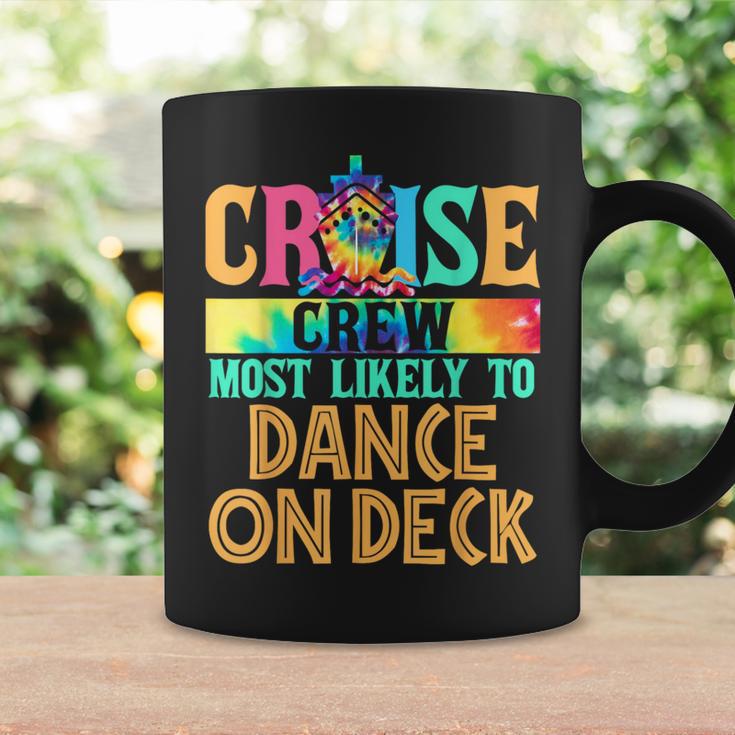 Most Likely To Dance On Deck Matching Family Cruise Coffee Mug Gifts ideas