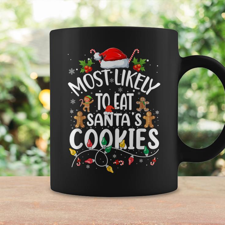 Most Likely To Eat Santa's Cookies Christmas Family Matching Coffee Mug Gifts ideas