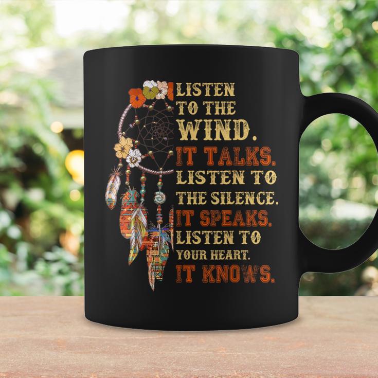 Listen To The Wind It Talks Native American Proverb Quotes Coffee Mug Gifts ideas