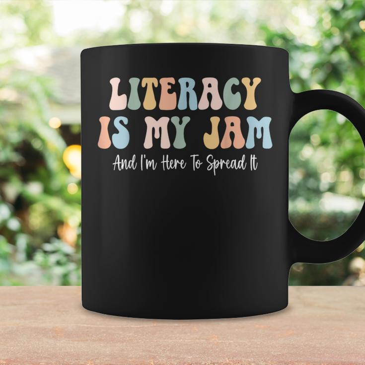 Literacy Is My Jam Reading Interventionist Literacy Teacher Coffee Mug Gifts ideas