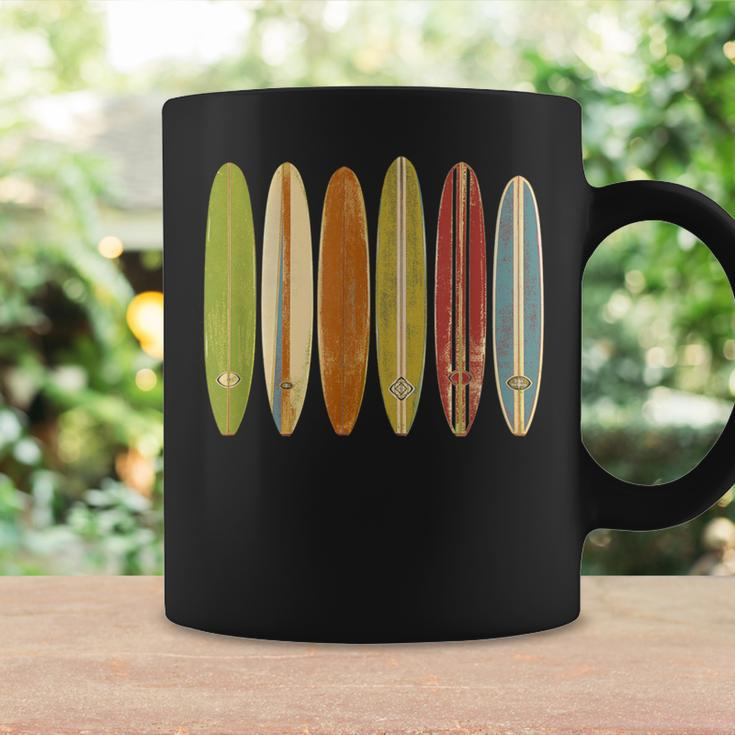 Longboard Surfboards Vintage Retro Style Surfing Coffee Mug Gifts ideas