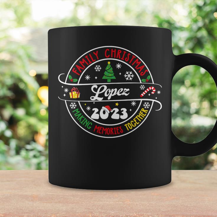 Lopez Family Name Christmas Matching Surname Xmas 2023 Coffee Mug Gifts ideas