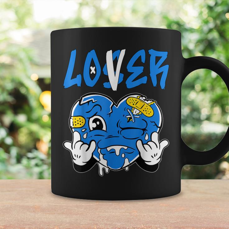 Loser Lover Blue Yellow Drip Heart Matching Outfit Women Coffee Mug Gifts ideas
