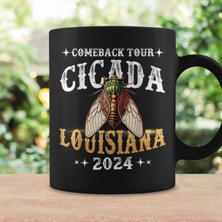 Louisiana 2024 Cicada Comeback Tour Vintage Bug & Women Coffee Mug Gifts ideas