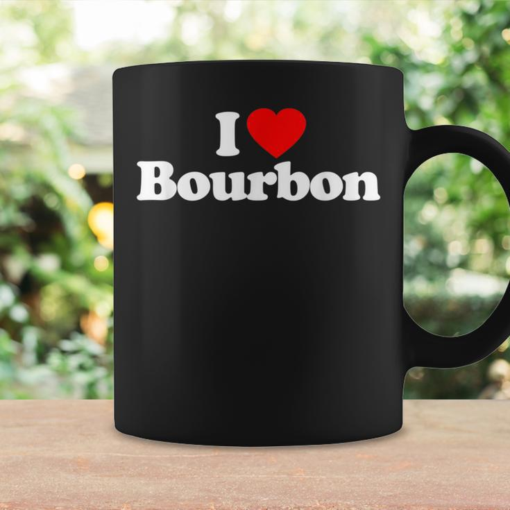 I Love Bourbon Heart Coffee Mug Gifts ideas