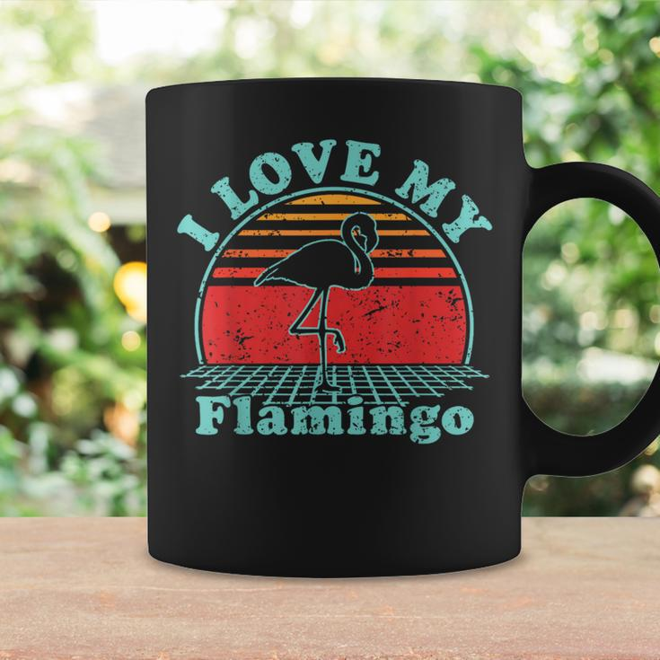 I Love My Flamingo Vintage 80S Style Coffee Mug Gifts ideas