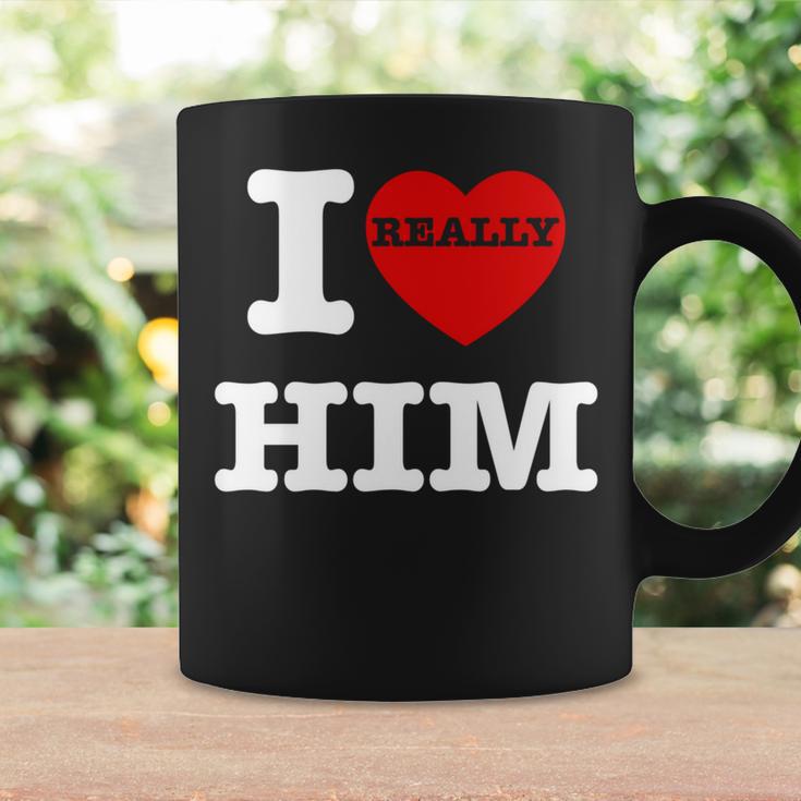 I Love Him I Heart Him Vintage For Couples Matching Coffee Mug Gifts ideas