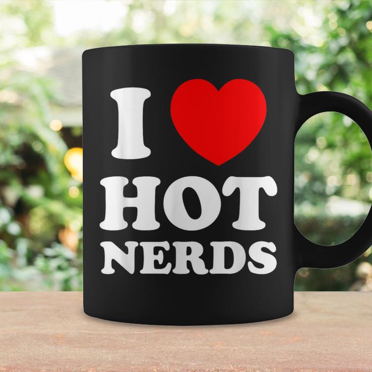 I Love Heart Hot Nerds Adult Geek Coffee Mug Gifts ideas