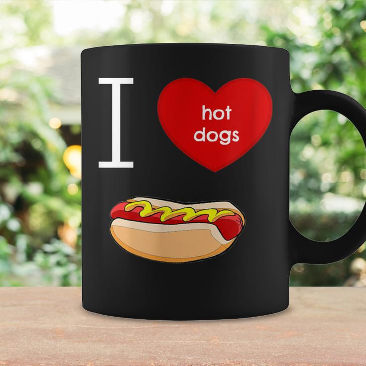 I Love Hot Dogs I Heart Hot Dog Sausage Lover'sCoffee Mug Gifts ideas