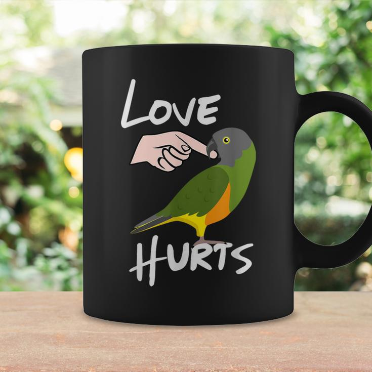 Love Hurts Senegal Parrot Biting Finger Coffee Mug Gifts ideas