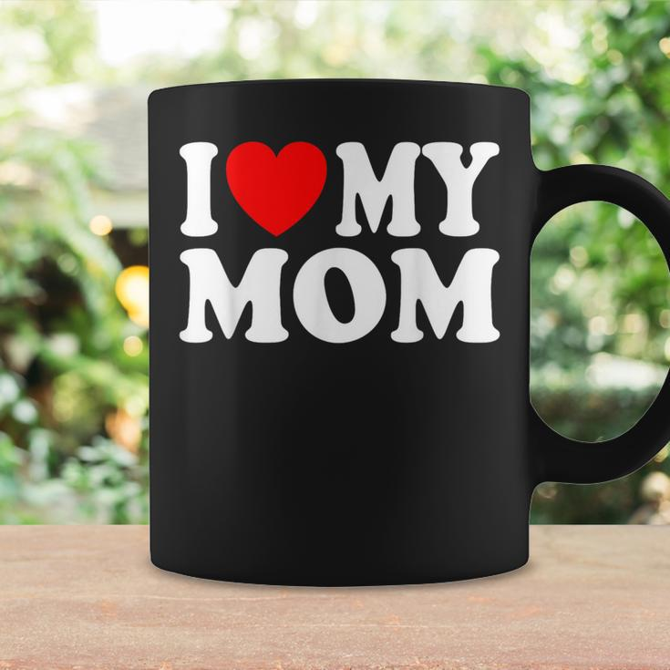 I Love My Mom I Heart My Mom Mother's Day From Daughter Son Coffee Mug Gifts ideas