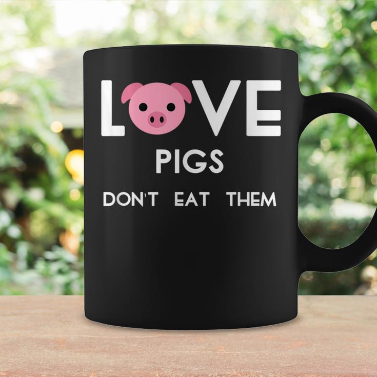 Love Pigs Don't Eat Them Vegan Animal Lover Coffee Mug Gifts ideas