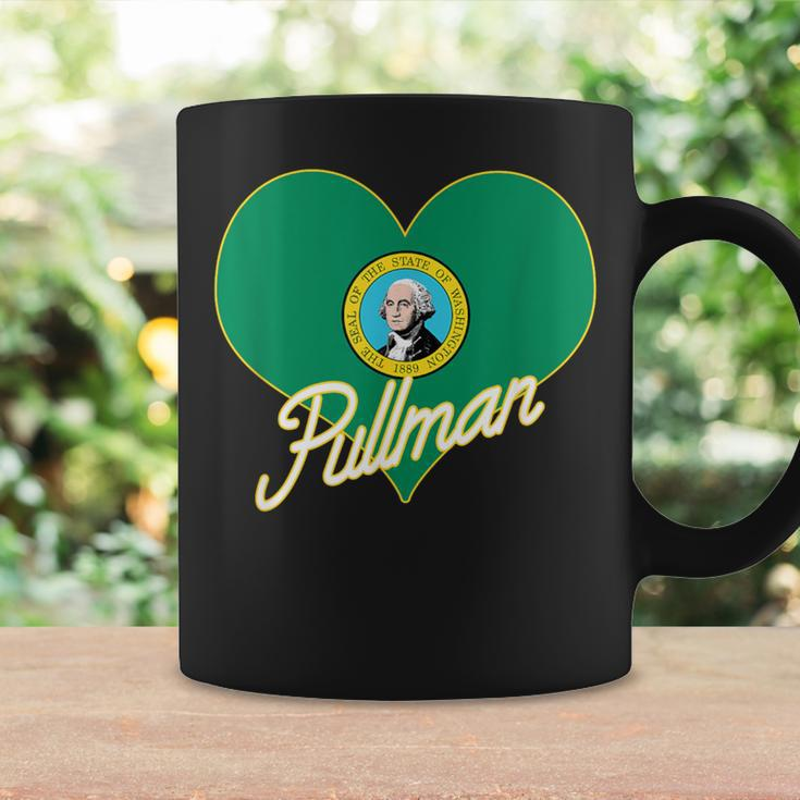 I Love Pullman Washington Heart State Flag Hometown Pride Coffee Mug Gifts ideas