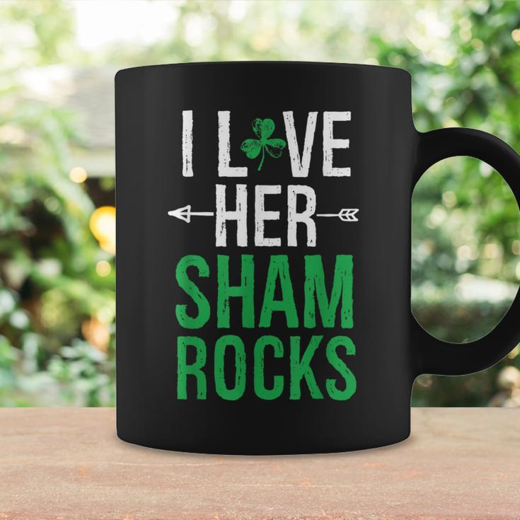 I Love Her Shamrocks Matching St Patrick's Day Couples Coffee Mug Gifts ideas