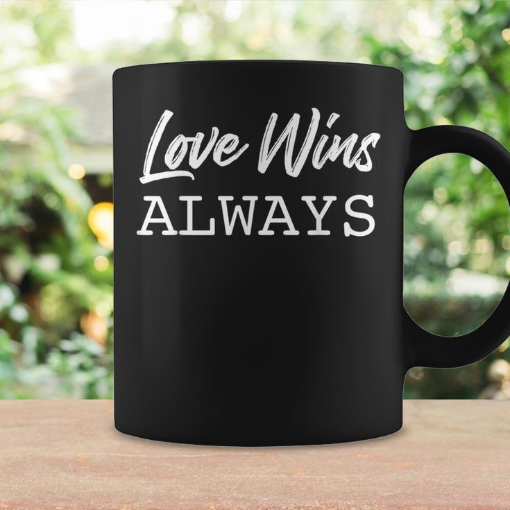 Love Wins Always Simple Christian Coffee Mug Gifts ideas