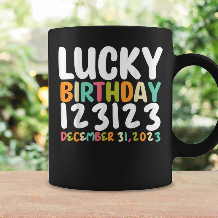 Lucky Birthday 123123 Happy New Year 2024 Birthday Party Coffee Mug Gifts ideas