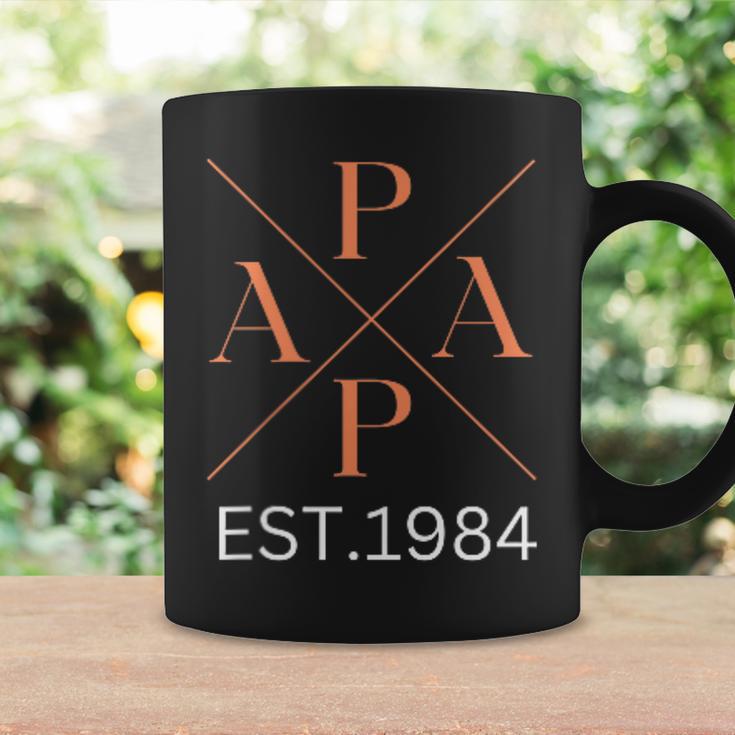 Lustiger Papa Est 1984 Papa Seit 1984 Papa 1984 Tassen Geschenkideen