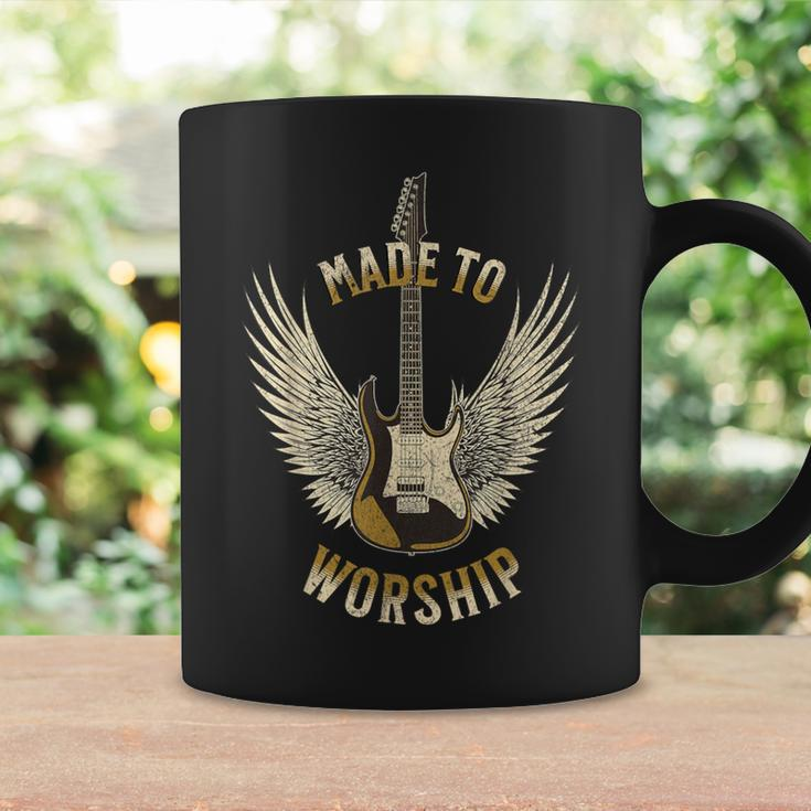 Made To Worship Musician Guitar Faith Plectrum Coffee Mug Gifts ideas