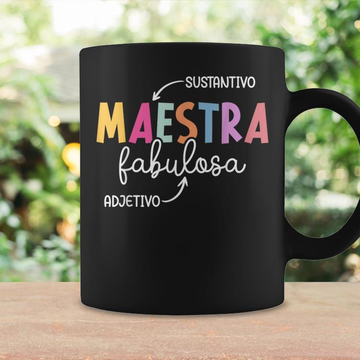 Maestra Fabulosa Maestra De Español Spanish Teacher Coffee Mug Gifts ideas