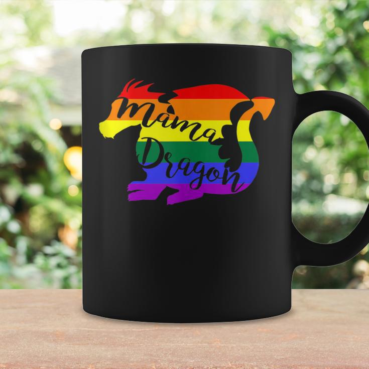 Mama Dragon Rainbow Colored Dragon Graphic Coffee Mug Gifts ideas