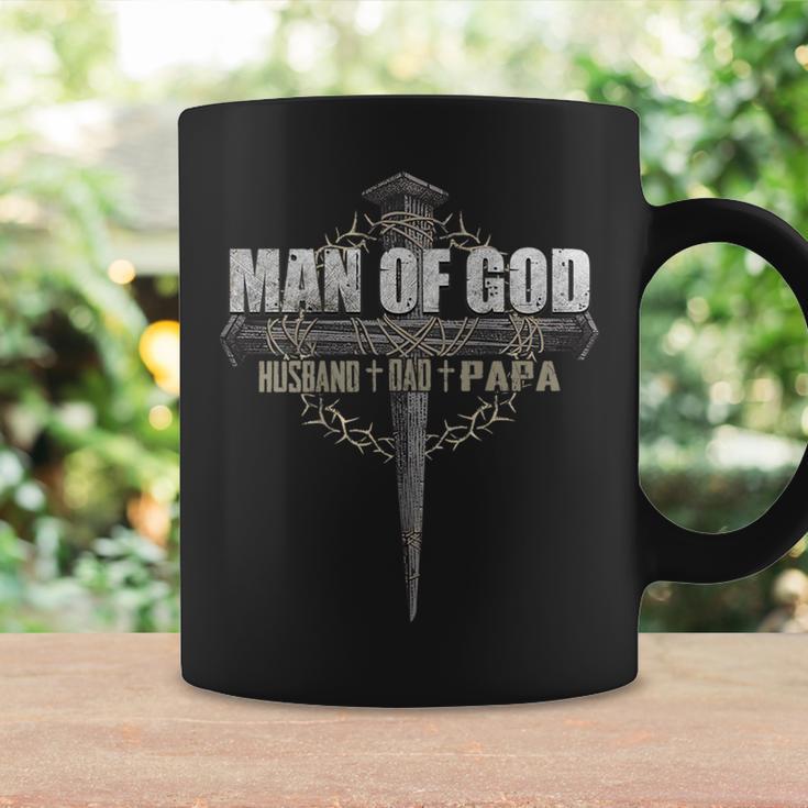 Man Of God Husband Dad PapaCoffee Mug Gifts ideas