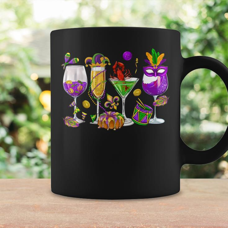 Mardi Gras Glass Of Wine Drinking Team Wine Festival Parade Coffee Mug Gifts ideas