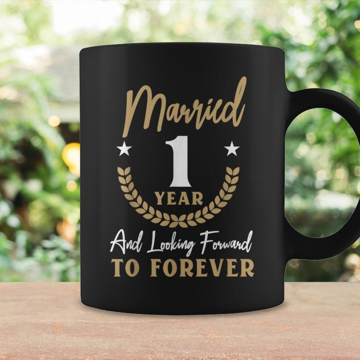 Married 1 Year 1St Wedding Anniversary Couples Matching Coffee Mug Gifts ideas