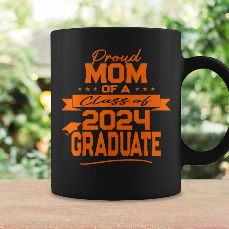 Matching Family Orange Proud Mom Class Of 2024 Graduate Coffee Mug Gifts ideas