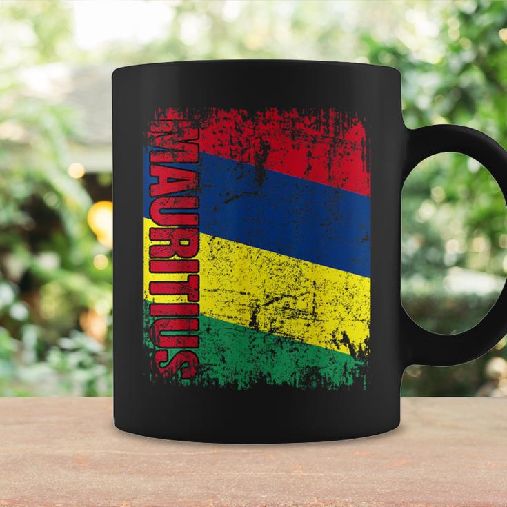 Mauritius Flag Vintage Distressed Mauritius Coffee Mug Gifts ideas
