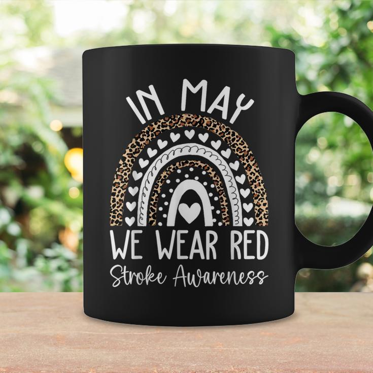 In May We Wear Red Stroke Awareness Month Coffee Mug Gifts ideas