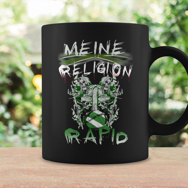 Meine Religion Rapid Fußballfan-Tassen, Schwarz, Fanbekleidung Geschenkideen