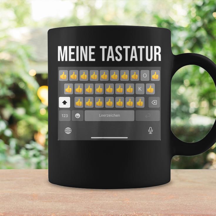 Meine Tastatur Daumen HochAter Papa Nachricht Dad Message Tassen Geschenkideen