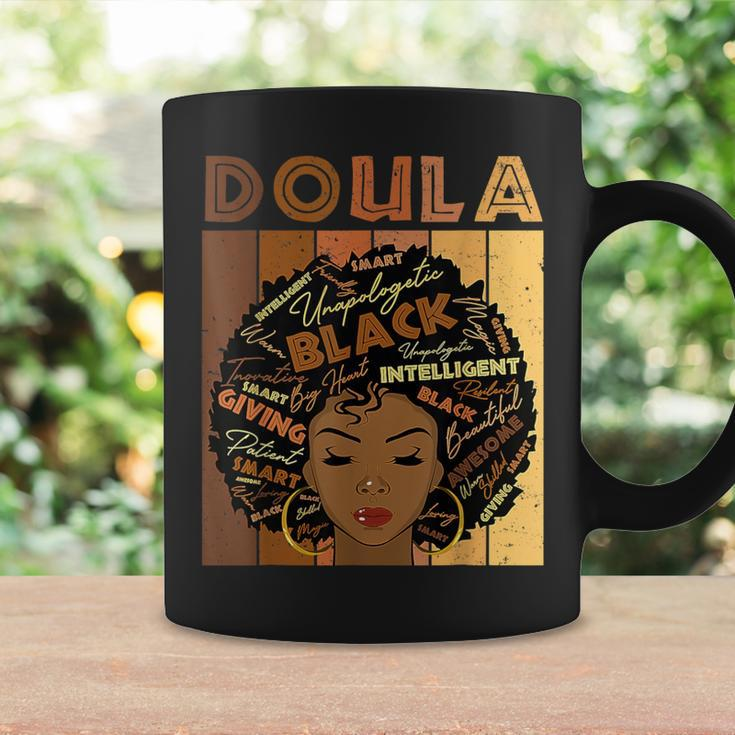 Melanin Doula African Pride Afro Hair Black History Month Coffee Mug Gifts ideas