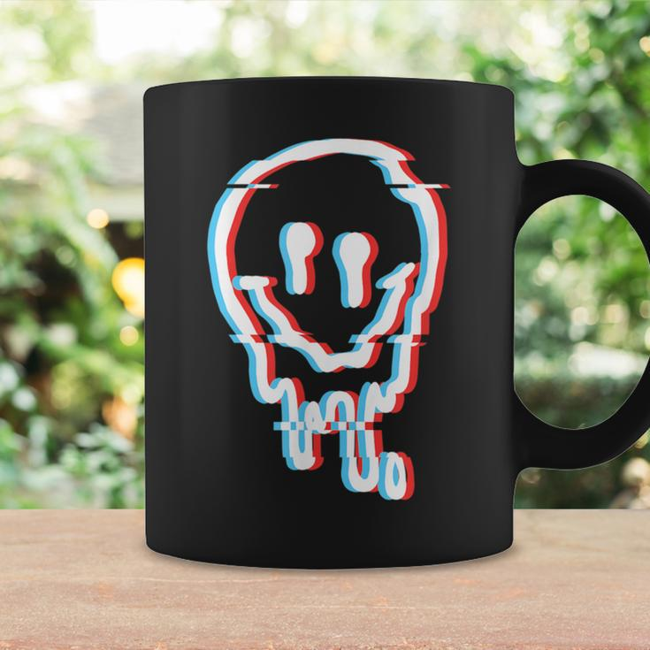 Melted Smiling Face Optical Illusion Music Lover Trippy Coffee Mug Gifts ideas