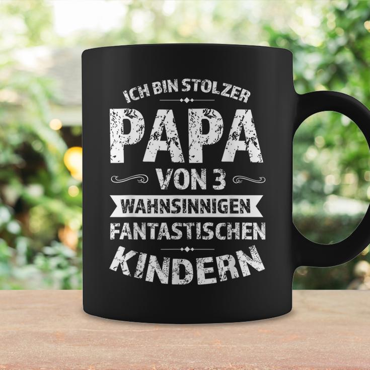 Men's Ich Bin Stolzer Papa Von 3 Kinder Papa 3 Black Tassen Geschenkideen
