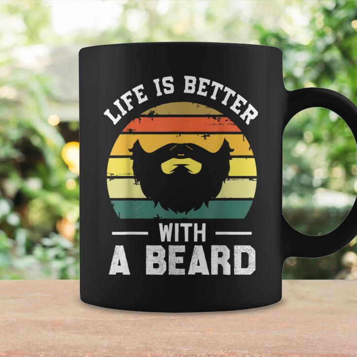 Men's Life Is Better With A Beard For Dad Man Coffee Mug Gifts ideas