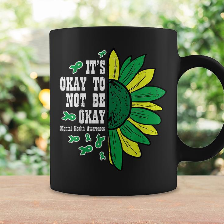 Mental Health Sunflower Ok Not To Be Okay Awareness Women Coffee Mug Gifts ideas