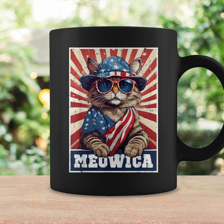 Meowica 4Th Of July Cat American Flag Cat 4Th Of July Coffee Mug Gifts ideas
