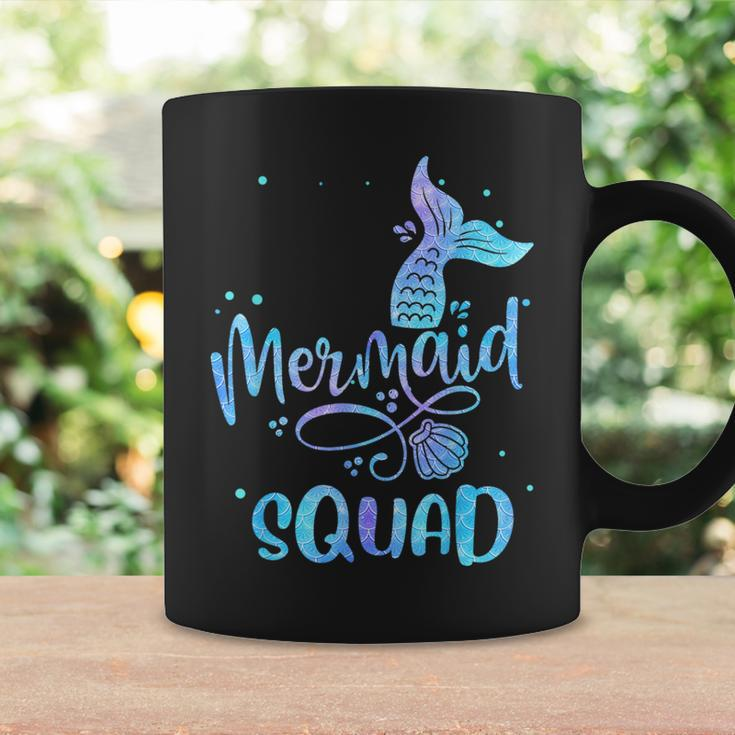 Mermaid Squad Cute Girls Birthday Squad Mermaid Tail Party Coffee Mug Gifts ideas