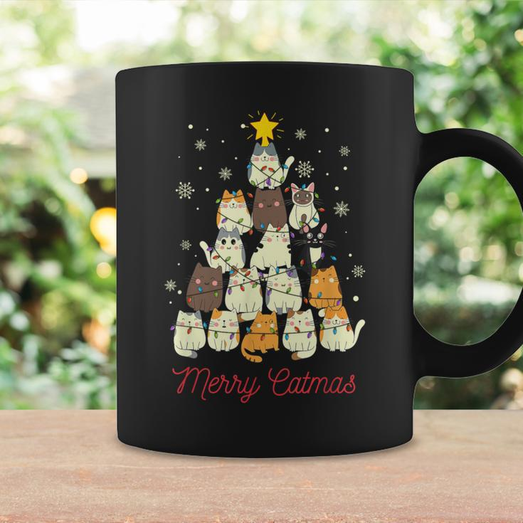 Merry Catmas Cat Christmas Tree Cat Lover Coffee Mug Gifts ideas