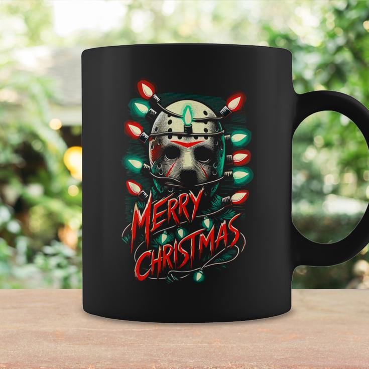 Merry Christmas Festive Slasher Candy Cane Menace Coffee Mug Gifts ideas